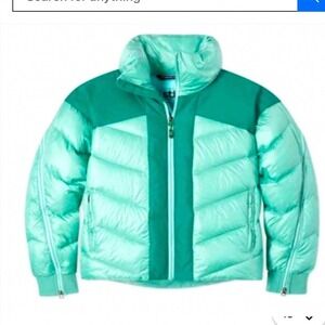 Stio Womens Downhill Puffer Jacket Teal Green Full Zip Size Medium New With Tags